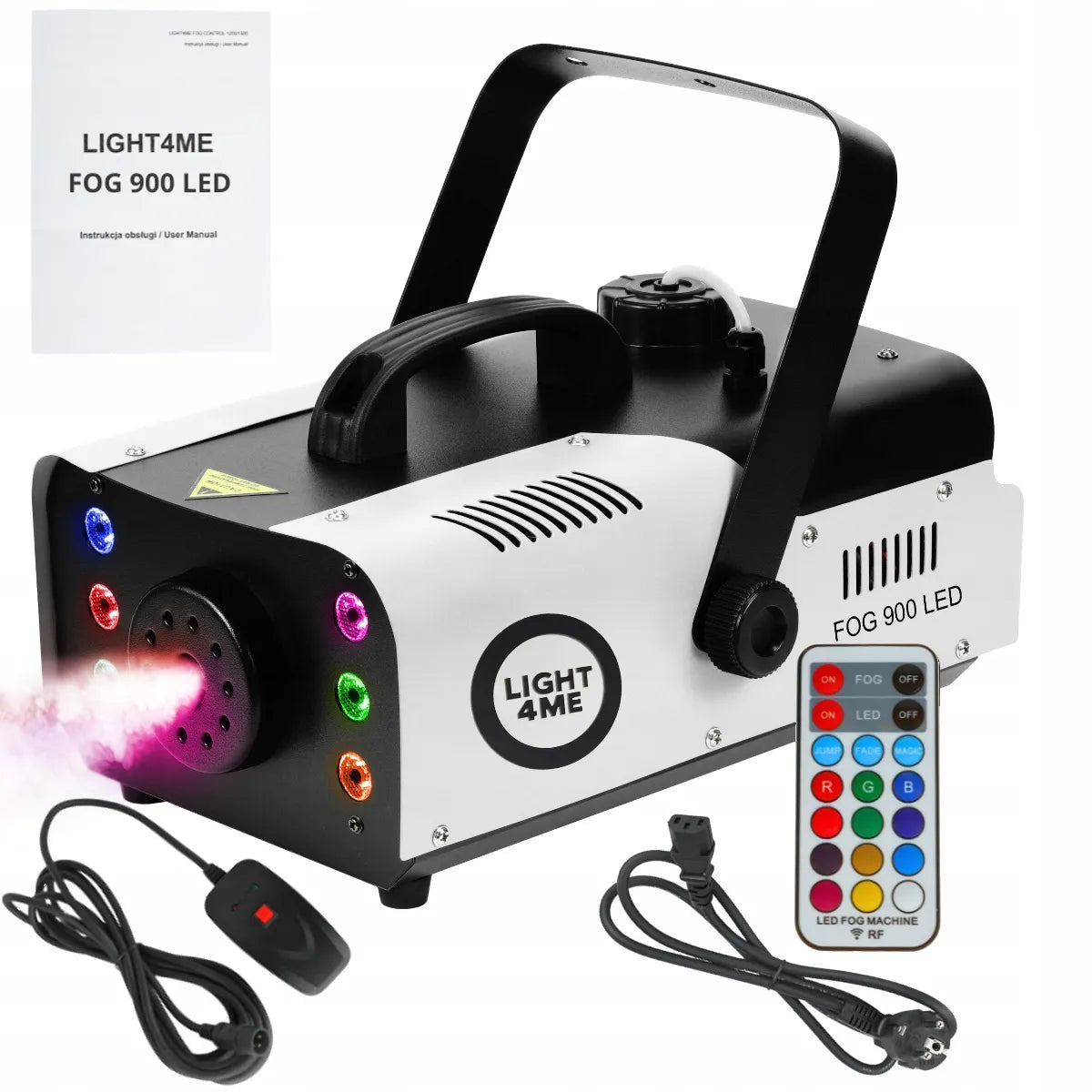 Light4Me Fog 900 LED dūmų generatorius su nuotolinio valdymo pulteliu