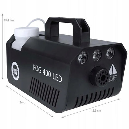 LIGHT4ME GIG SET 2 dūmų generatorius 400W LED, skystis 1l, akumuliatorinis