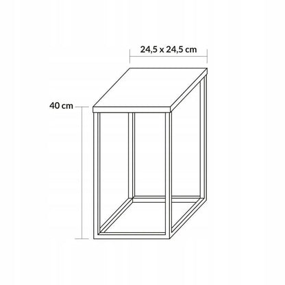 LOFT metalinis gėlių stovas, baltas, 40 cm