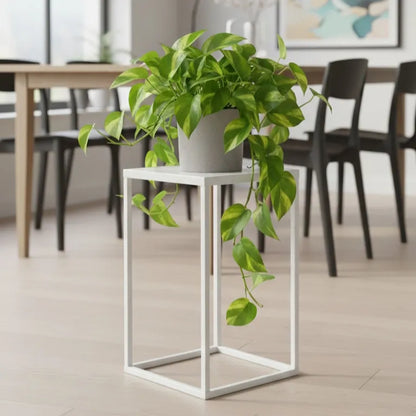 LOFT metalinis gėlių stovas, baltas, 40 cm