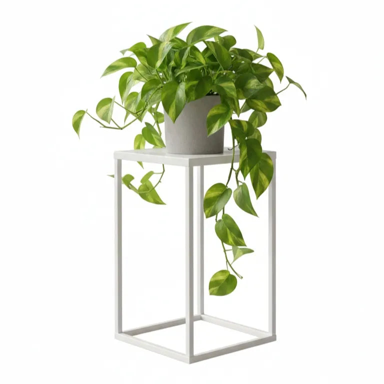 LOFT metalinis gėlių stovas, baltas, 40 cm