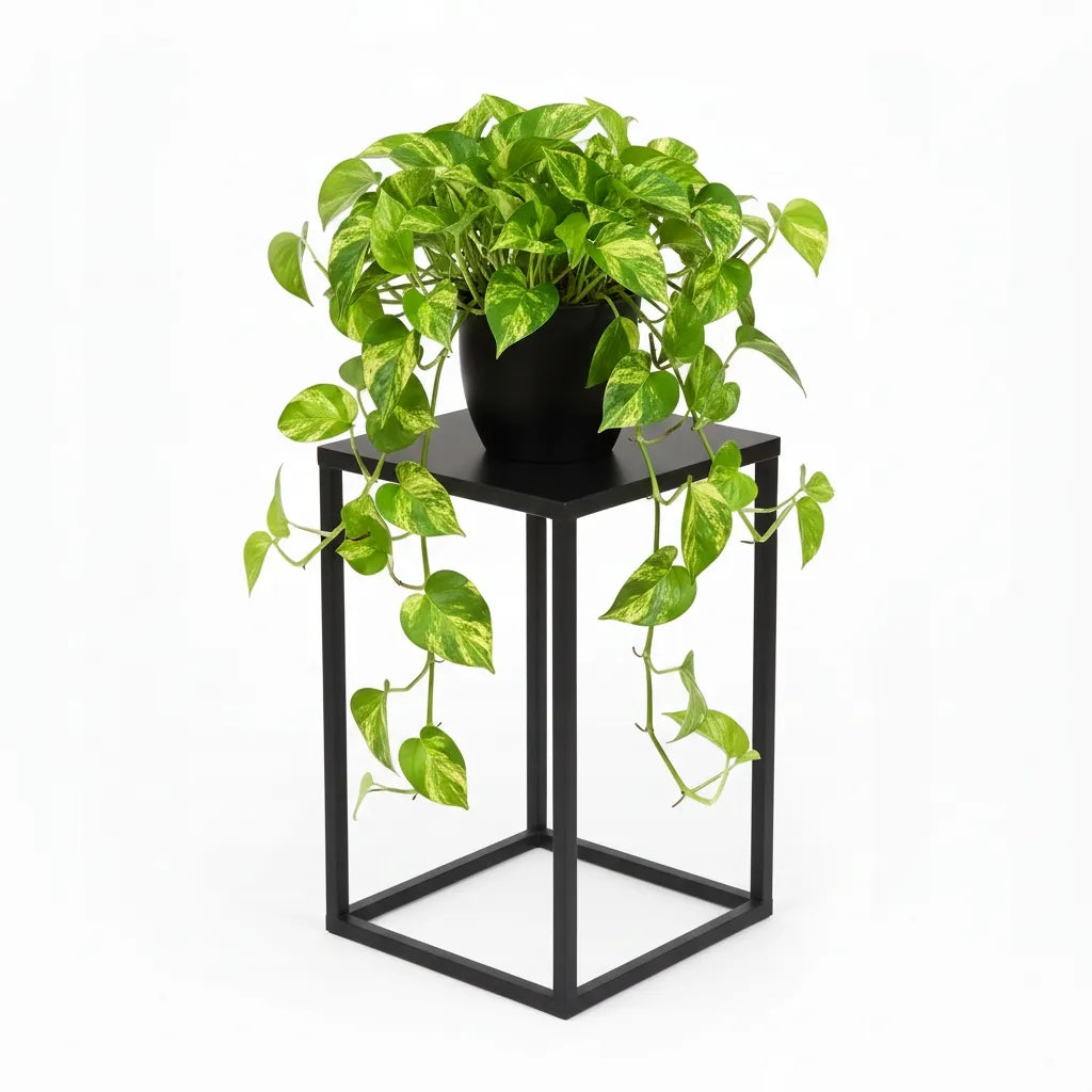 LOFT metalinis gėlių stovas, juodas, 40 cm