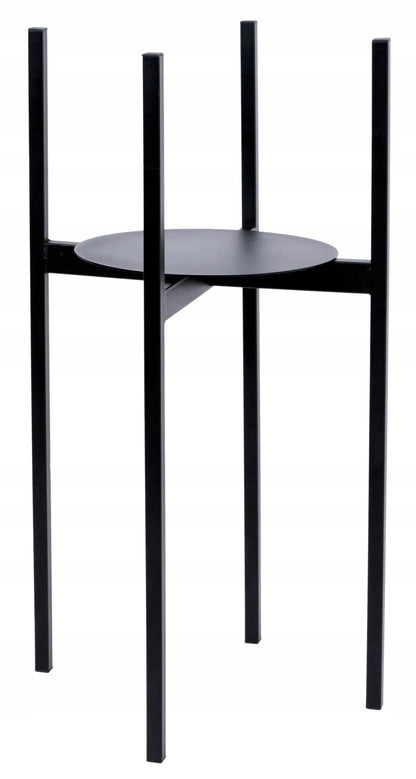 Loftinis pastatomas gėlių stovas Torre, 60 cm, juodas