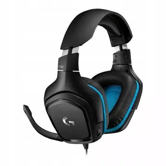 Logitech G432 ausinės su mikrofonu, juodos ir mėlynos
