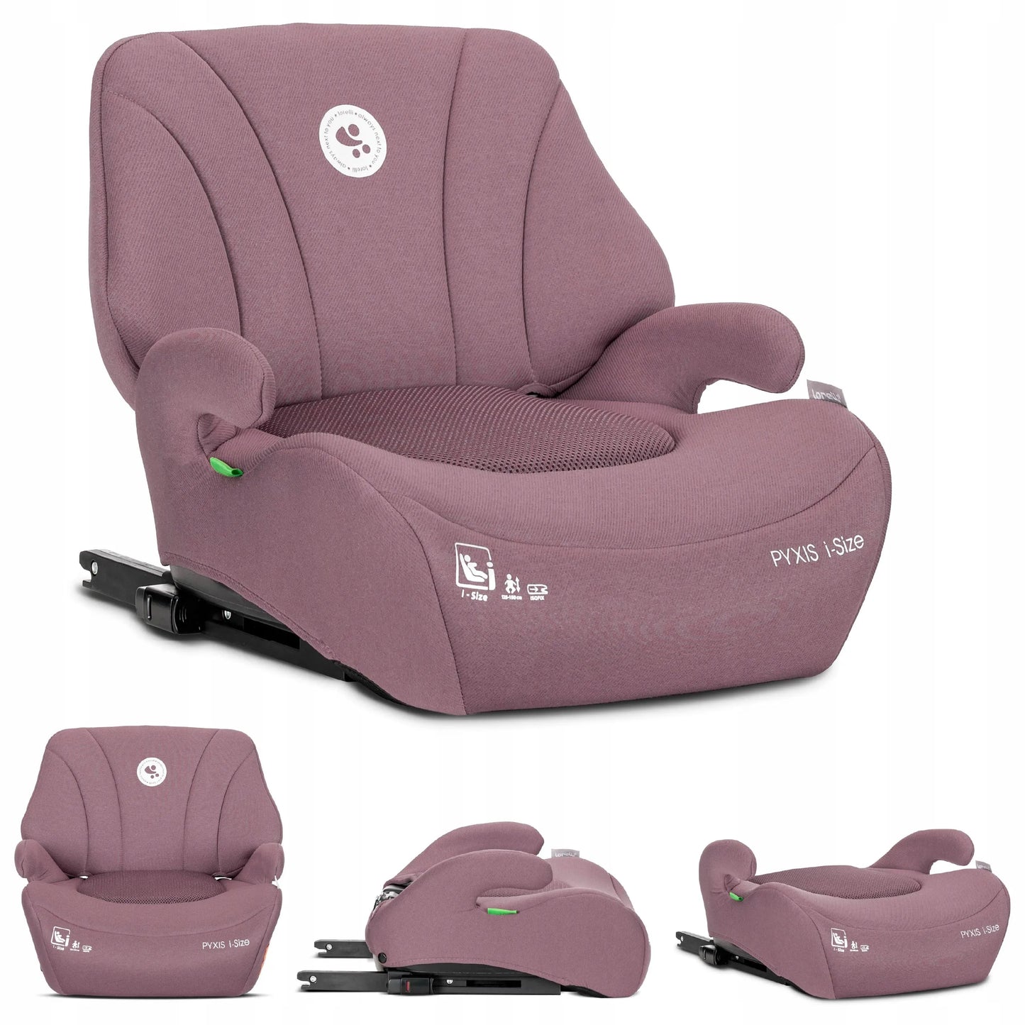 Lorelli automobilinė kėdutė-paaukštinimas su atlošu i-Size 125-150 cm ISOFIX 2in1