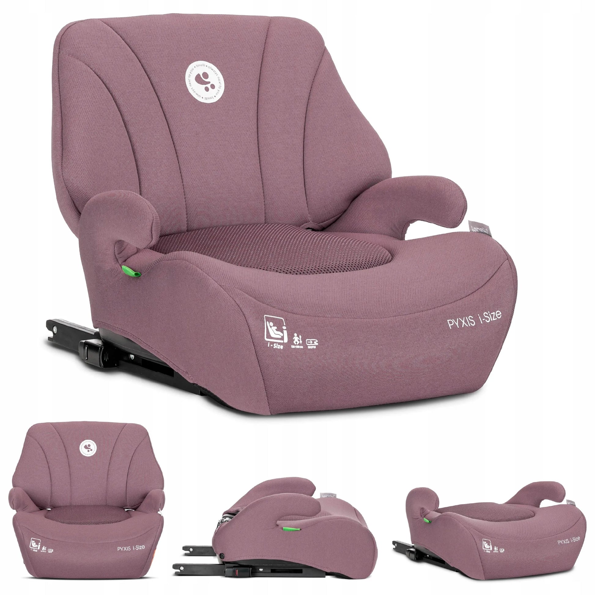 Lorelli automobilinė kėdutė-paaukštinimas su atlošu i-Size 125-150 cm ISOFIX 2in1