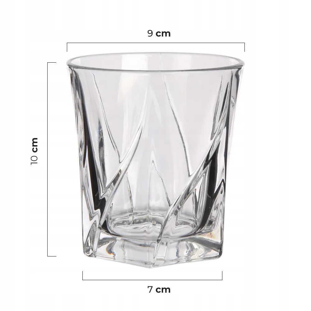 LUXITO HARRY stiklinės viskiui ir gėrimams 330 ml, 6 vnt. rinkinys