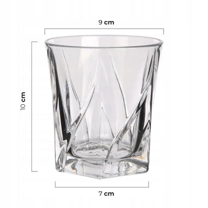 LUXITO HARRY stiklinės viskiui ir gėrimams 330 ml, 6 vnt. rinkinys