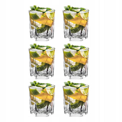 LUXITO HARRY stiklinės viskiui ir gėrimams 330 ml, 6 vnt. rinkinys
