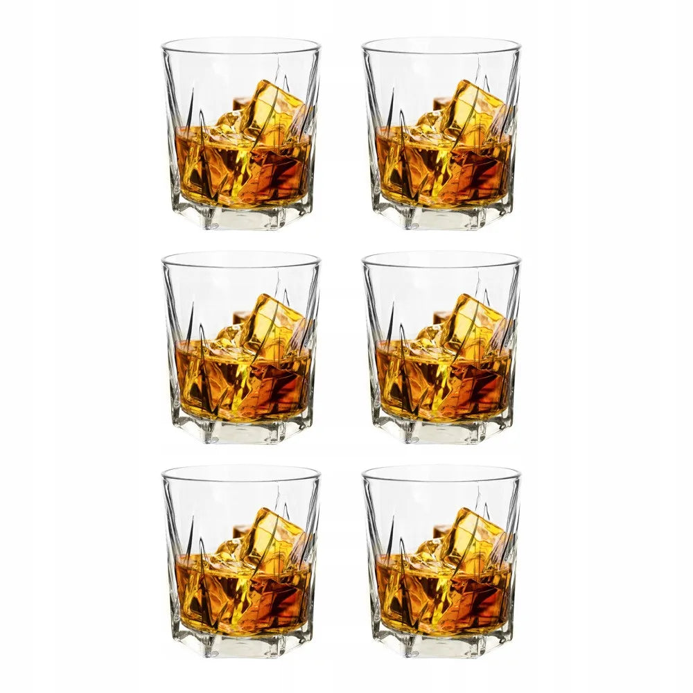 LUXITO HARRY stiklinės viskiui ir gėrimams 330 ml, 6 vnt. rinkinys