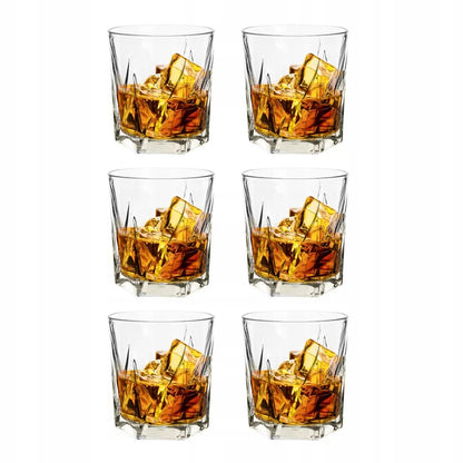 LUXITO HARRY stiklinės viskiui ir gėrimams 330 ml, 6 vnt. rinkinys
