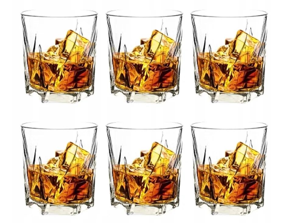 LUXITO HARRY stiklinės viskiui ir gėrimams 330 ml, 6 vnt. rinkinys