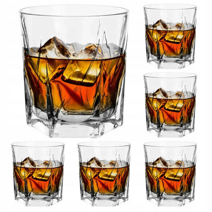 LUXITO HARRY stiklinės viskiui ir gėrimams 330 ml, 6 vnt. rinkinys