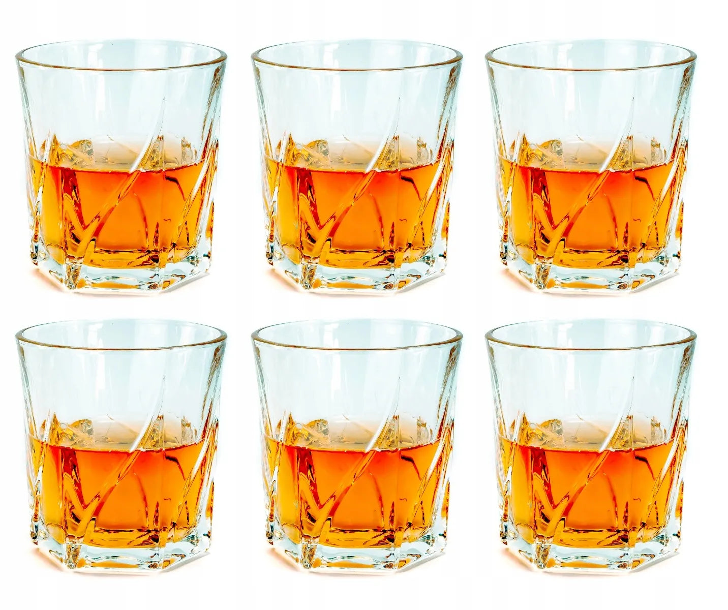 LUXITO HARRY stiklinės viskiui ir gėrimams 330 ml, 6 vnt. rinkinys