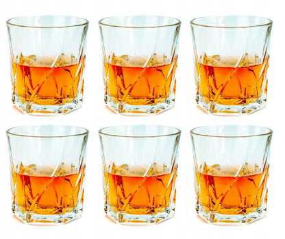 LUXITO HARRY stiklinės viskiui ir gėrimams 330 ml, 6 vnt. rinkinys