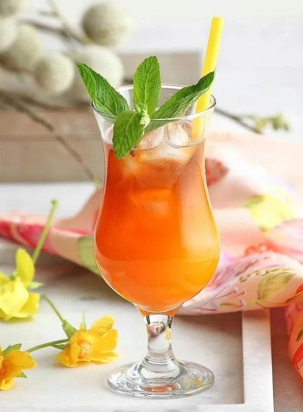 LUXITO HAVANA 390ml kokteilių, gėrimų ir alaus taurės su kojele, 6 vnt. rinkinys