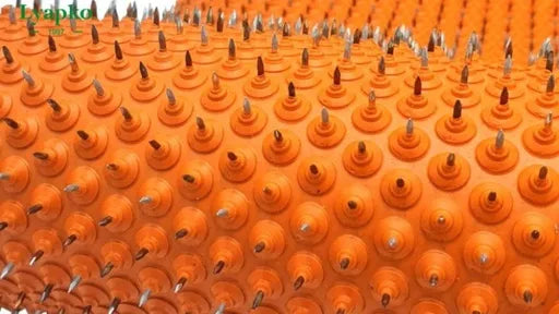 LYAPKO didelis masažinis kilimėlis su 7,0 mm adatomis, oranžinis