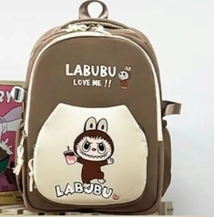Madingas jaunimo ir vaikų kuprinė Labubu, ruda, 2965