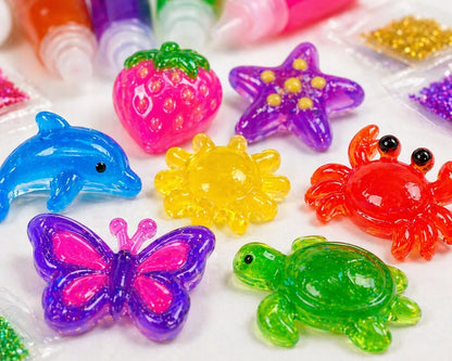 Magic Jelly 23 viename – vandens gelio klijų kūrybinis 3D modeliavimo rinkinys