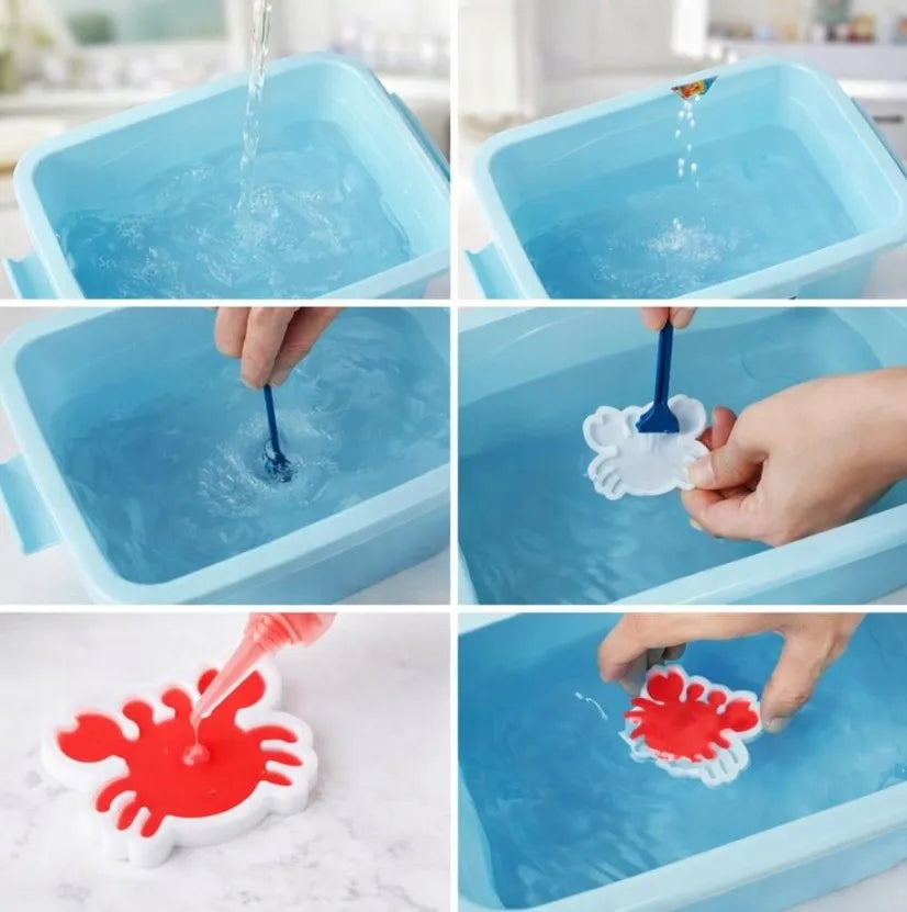 Magic Jelly 23 viename – vandens gelio klijų kūrybinis 3D modeliavimo rinkinys