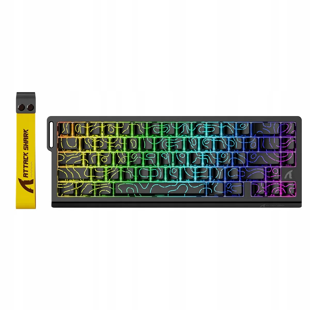 Magnetinė klaviatūra Attack Shark X68 HE RGB 70% Magnetic Switch + DIRŽELIS