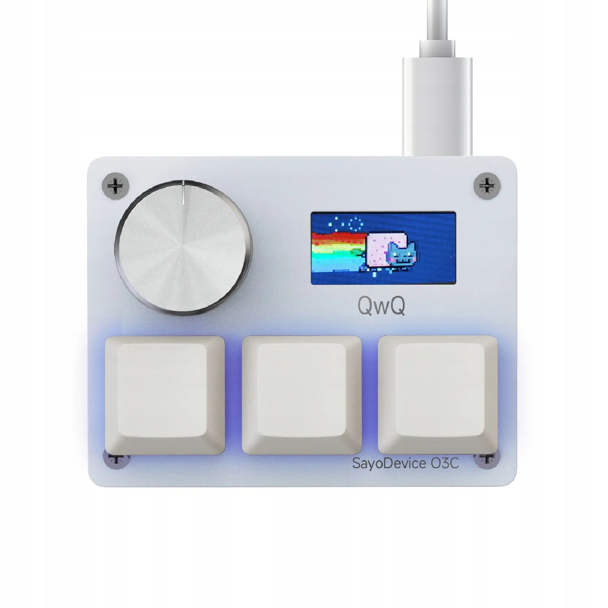 Magnetinė klaviatūra „Sayodevice O3CWHITE“