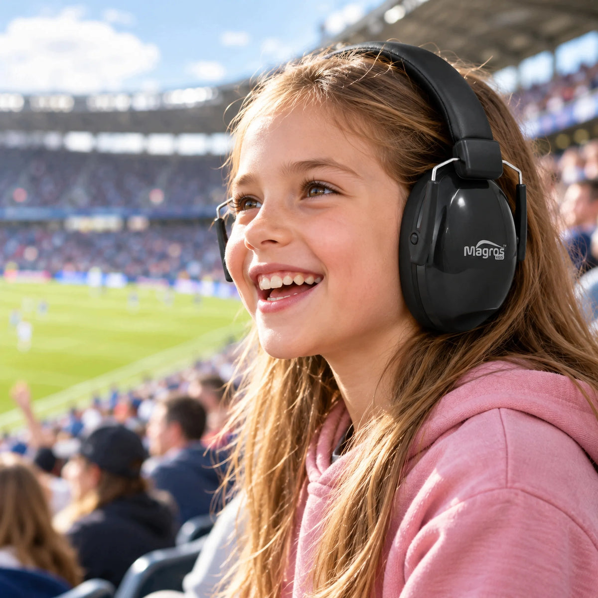 „Magros KIDS KM-2“ apsauginės triukšmą slopinančios ausinės vaikams nuo 3 metų, juodos