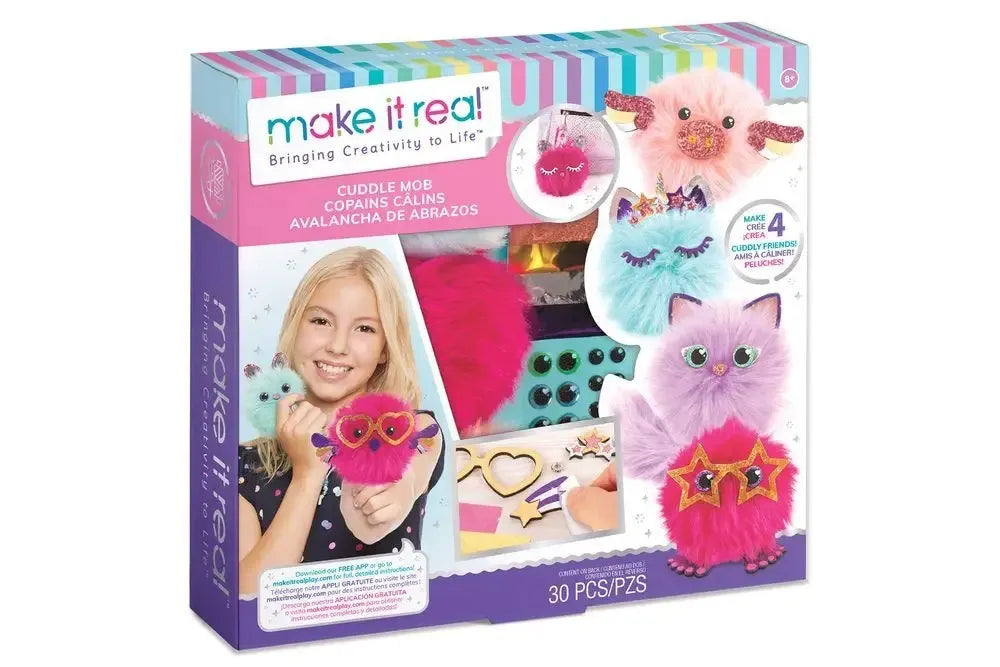 Make It Real pūkuotų kačiukų pomponų ir pakabukų gamybos rinkinys, XL