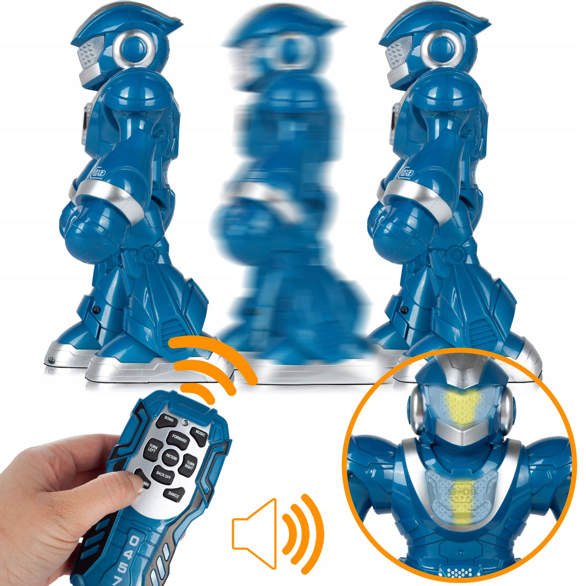 „MalPlay“ nuotoliniu būdu valdomas interaktyvus robotas, šoka, vaikšto ir dainuoja