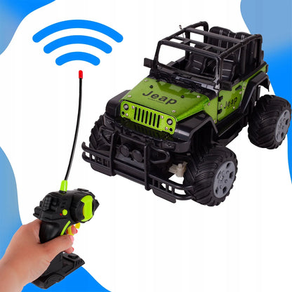 MalPlay nuotoliniu būdu valdomas metalinis visureigis „Jeep“ RC 1:20
