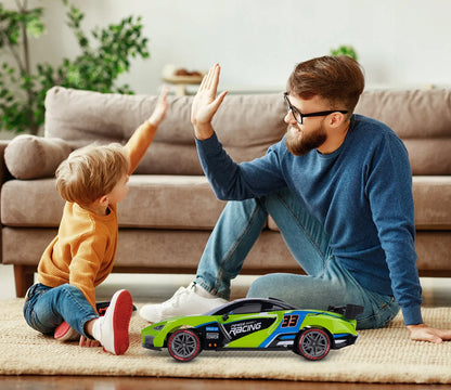 „MalPlay“ nuotoliniu būdu valdomas RC automobilis 1:12 su LED apšvietimu