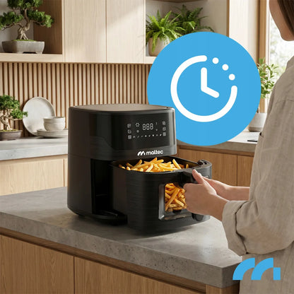 Maltec bekontaktė gruzdintuvė 7L 1800W Air Fryer su langeliu ir priedais