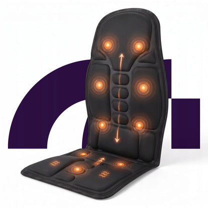 MalTec SeatVibe šildomas vibruojantis masažo kilimėlis kėdei ir automobilio sėdynei