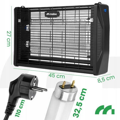 MalTec UV vabzdžių naikinimo lempa uodams ir musėms, 20 W, 3800 V