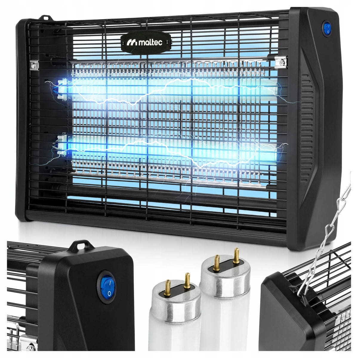 MalTec UV vabzdžių naikinimo lempa uodams ir musėms, 20 W, 3800 V