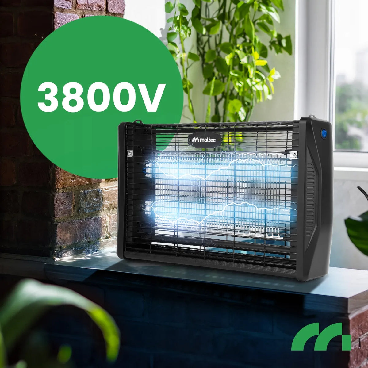 MalTec UV vabzdžių naikinimo lempa uodams ir musėms, 20 W, 3800 V