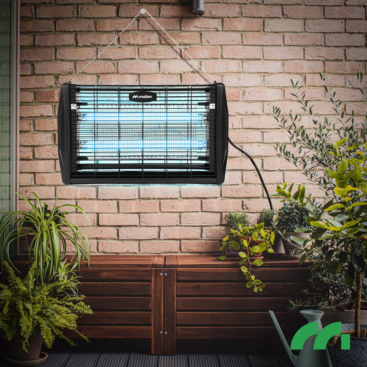 MalTec UV vabzdžių naikinimo lempa uodams ir musėms, 20 W, 3800 V
