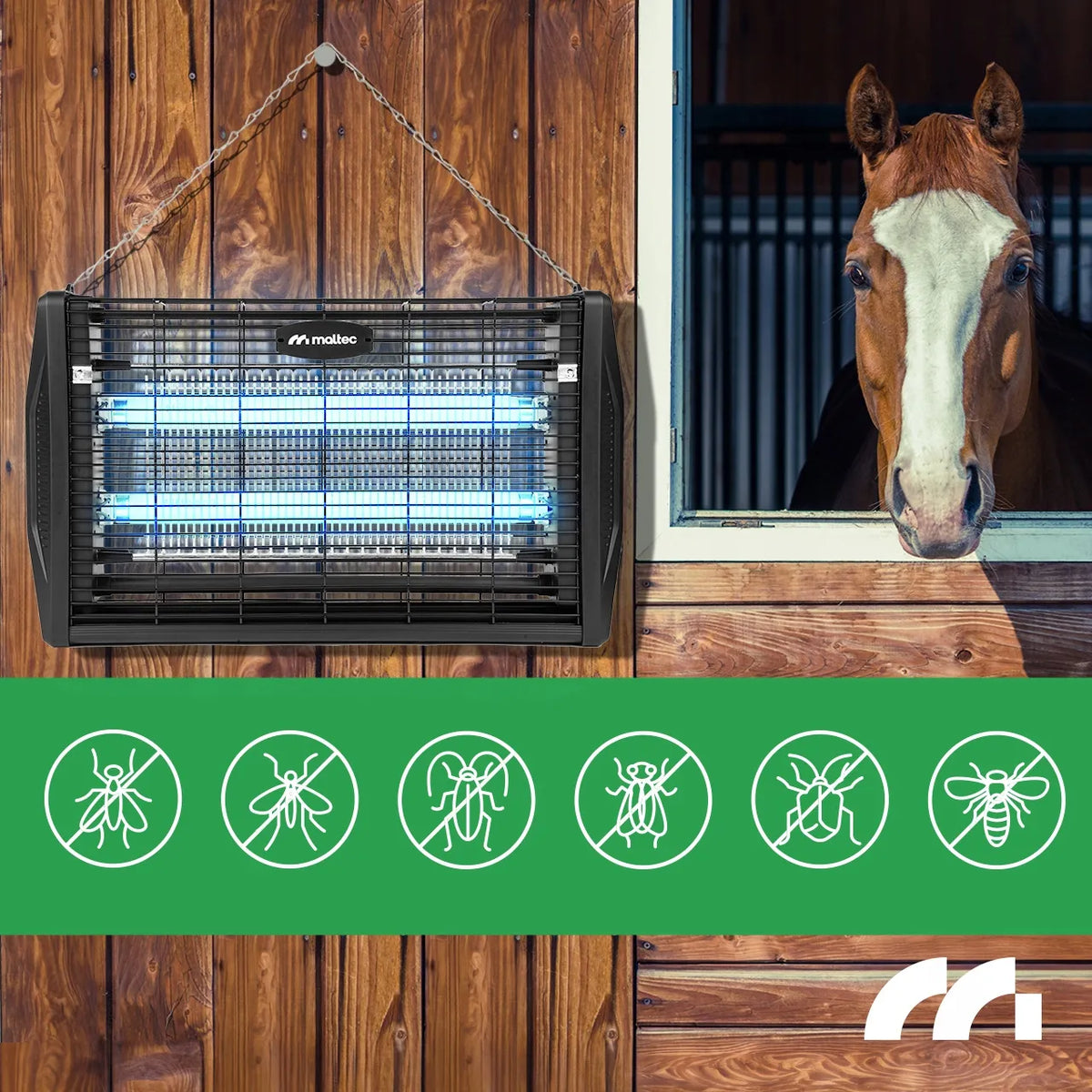 MalTec UV vabzdžių naikinimo lempa uodams ir musėms, 20 W, 3800 V