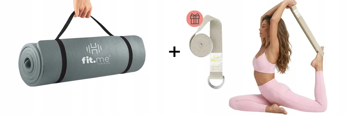 Mankštos kilimėlis jogai ir fitnesui, minkštas, 1,5 cm storio, treniruočių kilimėlis