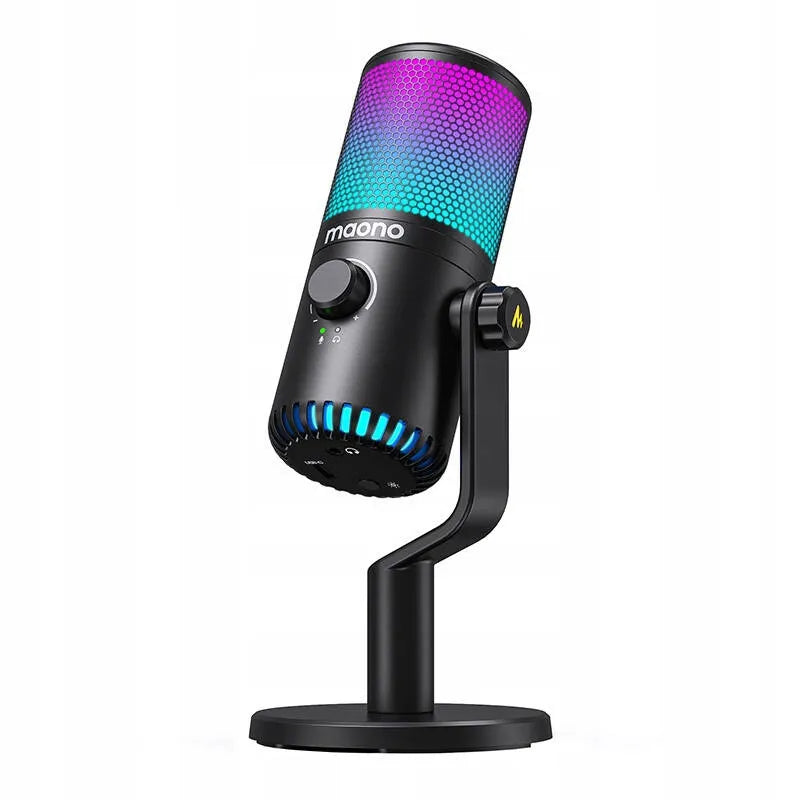 Maono DM30RGB žaidimų mikrofonas kompiuteriui, nešiojamam kompiuteriui, transliacijoms su RGB apšvietimu
