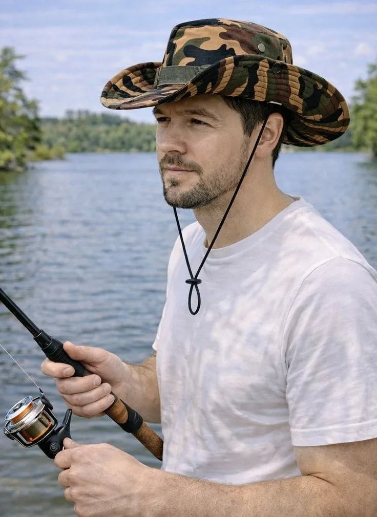 Maskuojanti bucket hat tipo kepurė, kariška, žvejybinė, lengva, vasarinė 3134