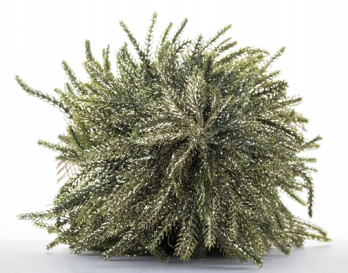 Maža dirbtinė kalėdinė eglutė „Artpol“, aukso spalvos blizgučiais, 44 cm