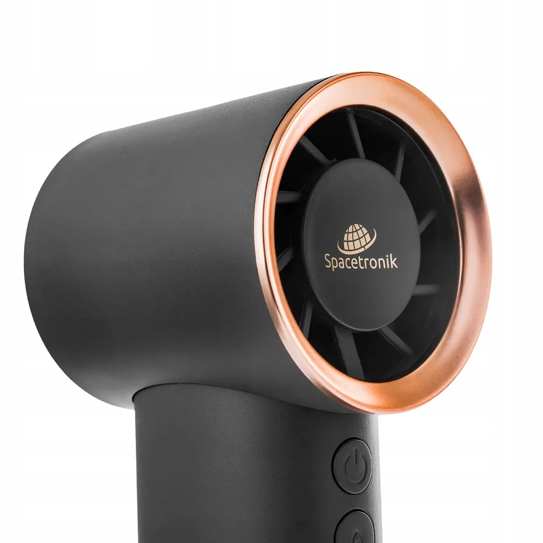 Mažas rankinis ventiliatorius Spacetronik SPF-AIRPUFF1-DG, pilkas
