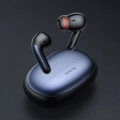 „McDodo N2 Pro“ belaidės į ausis kišamos „Bluetooth“ ausinės su mikrofonu, įkrovimo dėklu ir ANC