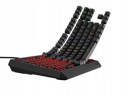 Mechaninė žaidimų klaviatūra Genesis Thor 230 TKL, US QWERTY, RGB, Outemu Red, juoda