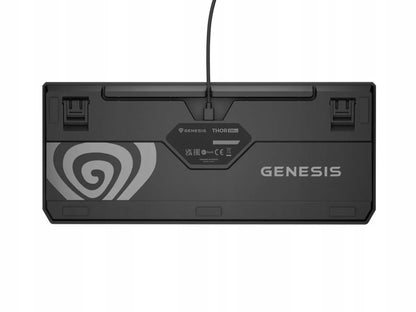 Mechaninė žaidimų klaviatūra Genesis Thor 230 TKL, US QWERTY, RGB, Outemu Red, juoda