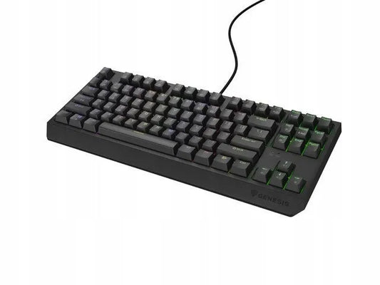 Mechaninė žaidimų klaviatūra Genesis Thor 230 TKL, US QWERTY, RGB, Outemu Red, juoda