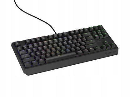 Mechaninė žaidimų klaviatūra Genesis Thor 230 TKL, US QWERTY, RGB, Outemu Red, juoda