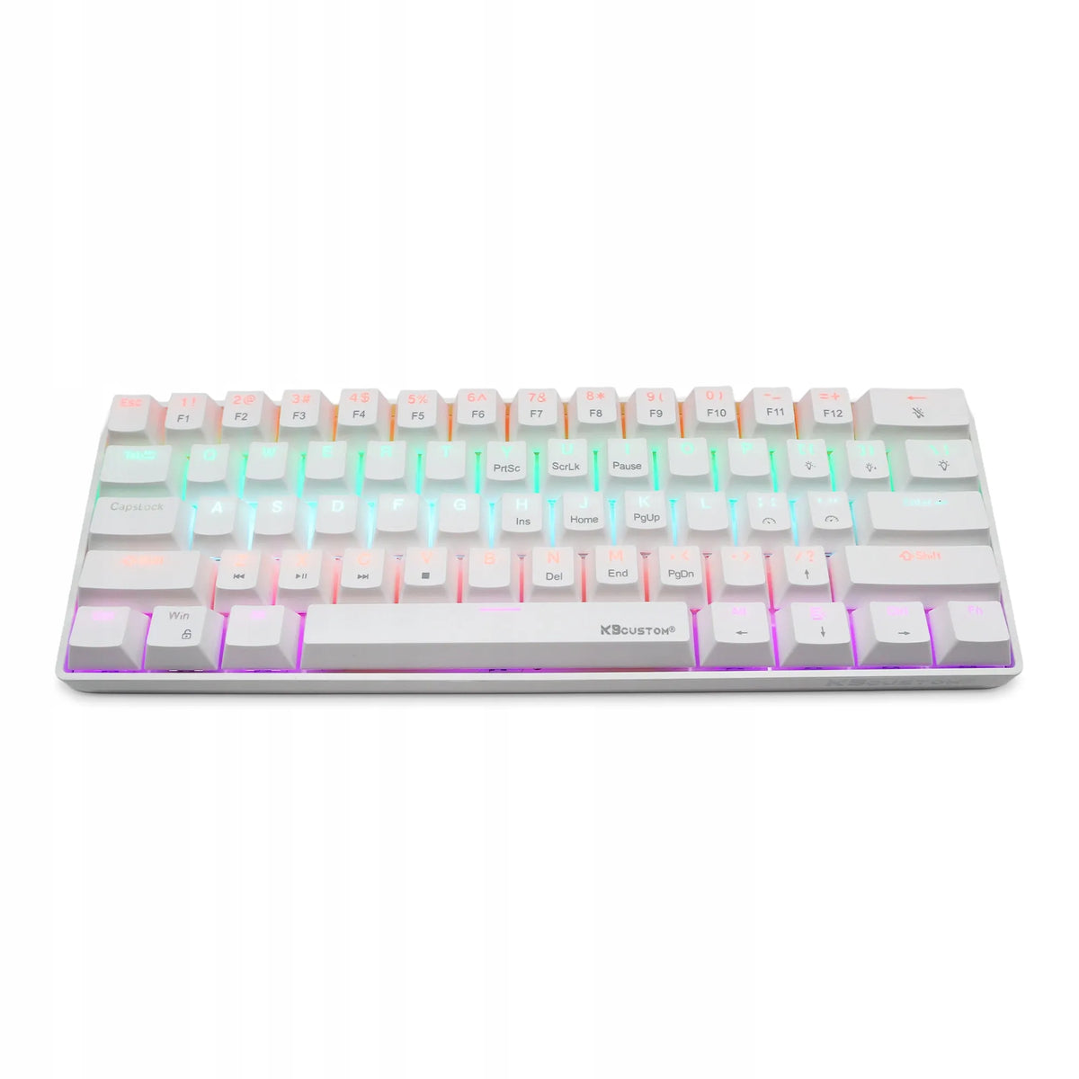 Mechaninė žaidimų klaviatūra KB61, RGB, 60 %, „Blue Switch“, laidinė