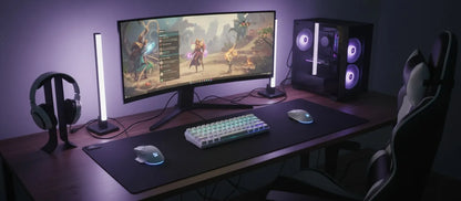 Mechaninė žaidimų klaviatūra KB61, RGB, 60 %, „Blue Switch“, laidinė
